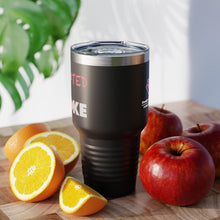 Load image into Gallery viewer, Caffeinated &amp; Unwoke: Ringneck Tumbler, 30oz
