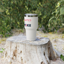 Load image into Gallery viewer, Caffeinated &amp; Unwoke: Ringneck Tumbler, 30oz
