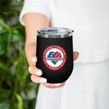 Load image into Gallery viewer, Freedom - Faith - Family - Life - Country: 12oz Insulated Wine Tumbler
