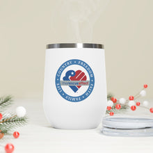 Load image into Gallery viewer, Freedom - Faith - Family - Life - Country: 12oz Insulated Wine Tumbler
