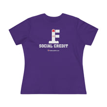 Load image into Gallery viewer, FU: Social Credit - Women&#39;s Comfort-Fit Premium Tee
