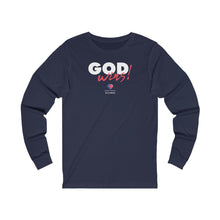 Load image into Gallery viewer, God Wins! - Unisex Long Sleeve
