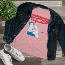 Load image into Gallery viewer, I Tested Positive for Sovereignty - Women&#39;s Comfort-Fit Premium Tee
