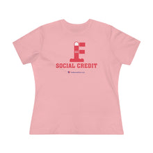 Load image into Gallery viewer, FU: Social Credit - Women&#39;s Comfort-Fit Premium Tee
