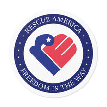 Load image into Gallery viewer, Round Vinyl Sticker - Rescue America
