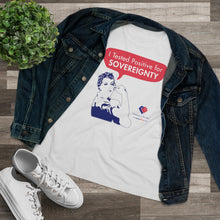 Load image into Gallery viewer, I Tested Positive for Sovereignty - Women&#39;s Comfort-Fit Premium Tee
