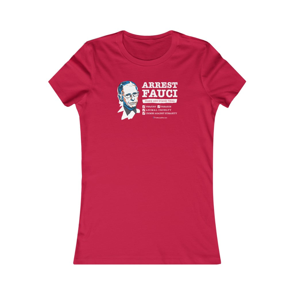 Arrest Fauci: Women's Slim Fit