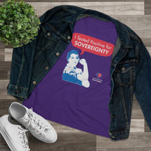 Load image into Gallery viewer, I Tested Positive for Sovereignty - Women&#39;s Comfort-Fit Premium Tee
