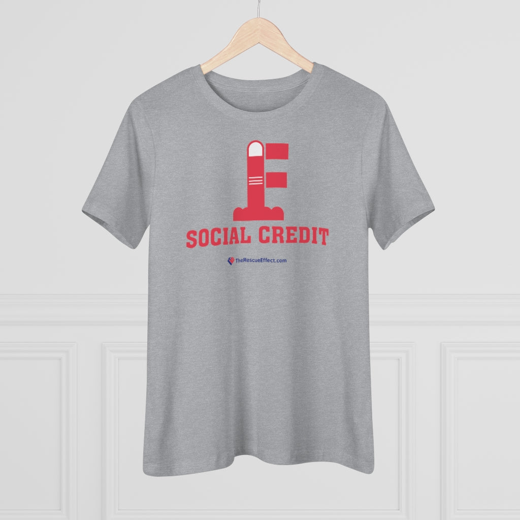 FU: Social Credit - Women's Comfort-Fit Premium Tee